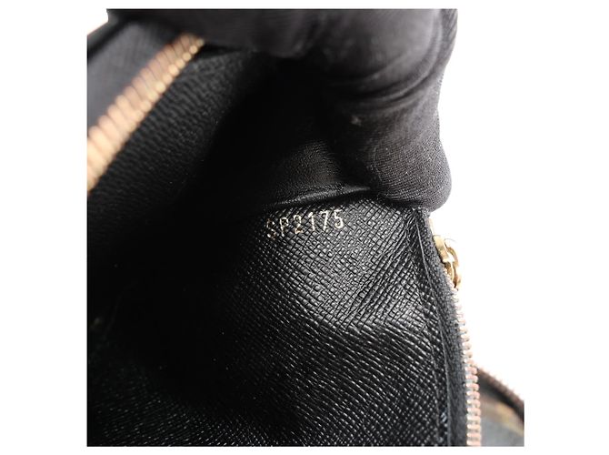 Billetera Monogram Macassar Daily Organizer Louis Vuitton Marrón x Negro M60679 Castaño - vista 12