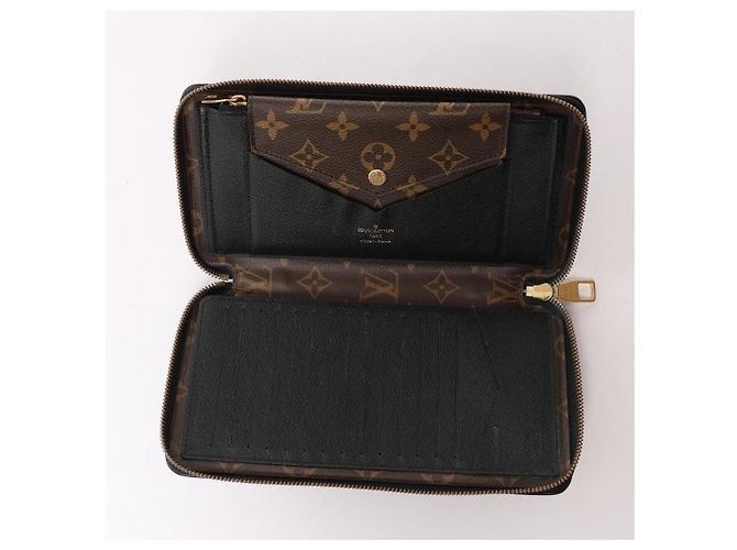 Billetera Monogram Macassar Daily Organizer Louis Vuitton Marrón x Negro M60679 Castaño - vista 6