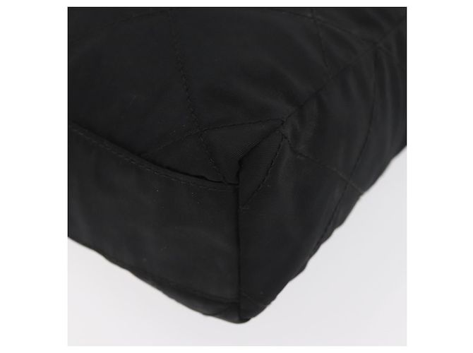 Borsa a Spalla con Catena PRADA in Nylon Nero e Oro Auth bs34842 D'oro - vista 16
