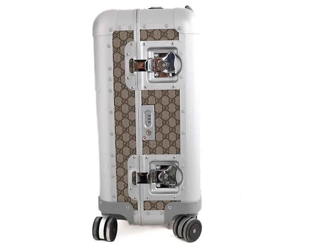 Gucci Valigia a rotelle beige - vista 2