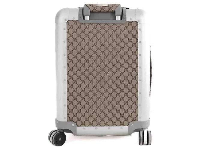 Gucci Valigia a rotelle beige - vista 3