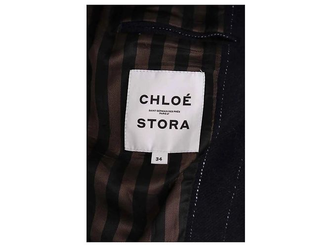 Chloé Stora Blazer blu navy - vista 5