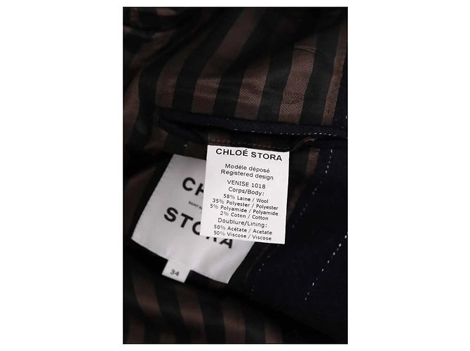 Chloé Stora Blazer blu navy - vista 6