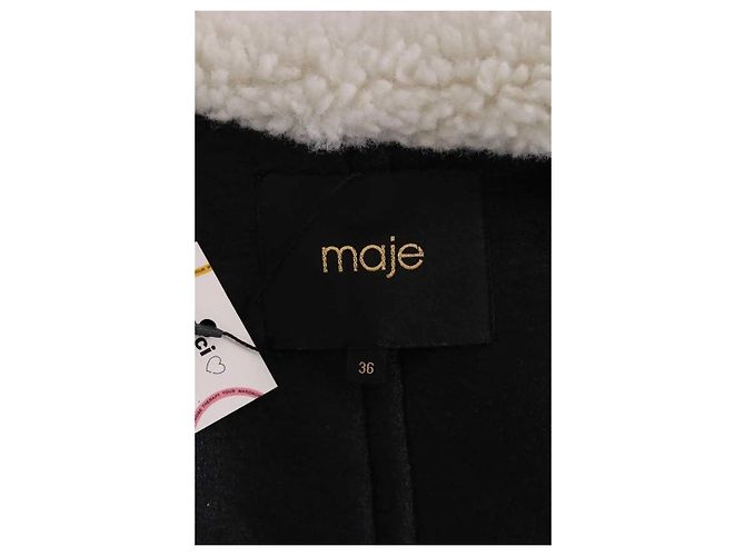 Maje Cappotto ecru Crudo - vista 5