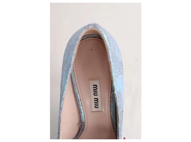 Miu Miu Blaue Absätze - Ansicht 4