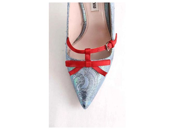 Miu Miu Blaue Absätze - Ansicht 5