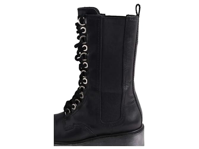 Maje Botas negras con hebilla Negro - vista 4