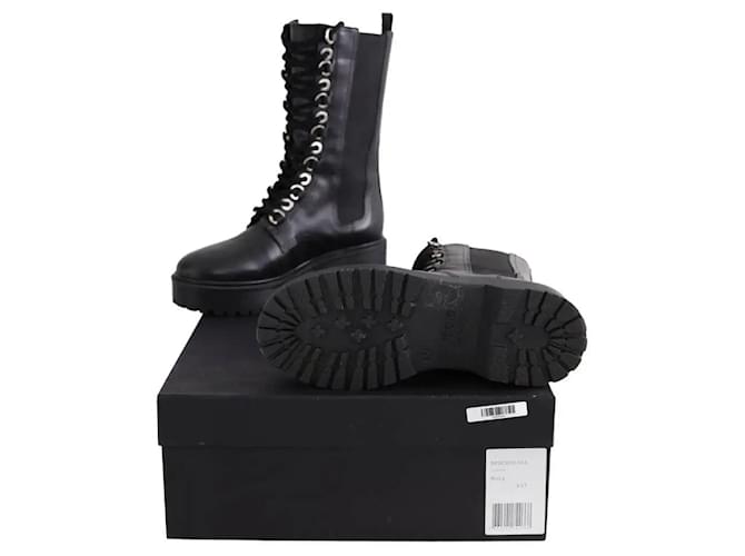 Maje Botas negras con hebilla Negro - vista 5