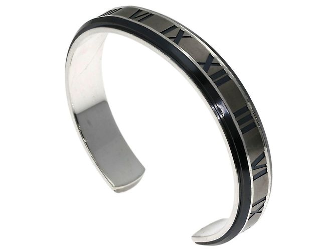 Bracciale rigido Atlas di Tiffany & Co. in argento e titanio - vista 2