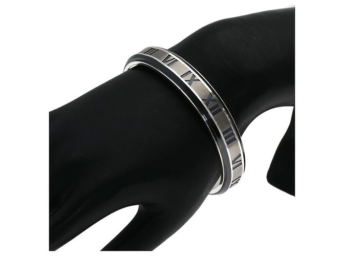 Bracciale rigido Atlas di Tiffany & Co. in argento e titanio - vista 8