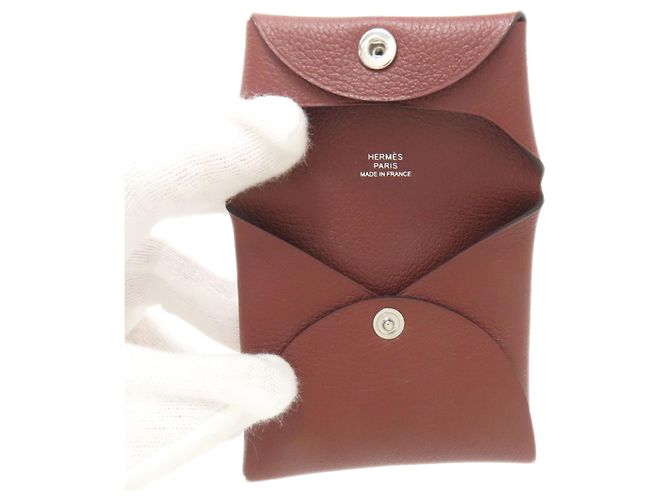 Monedero Bastia de Hermès en rojo Roja - vista 4