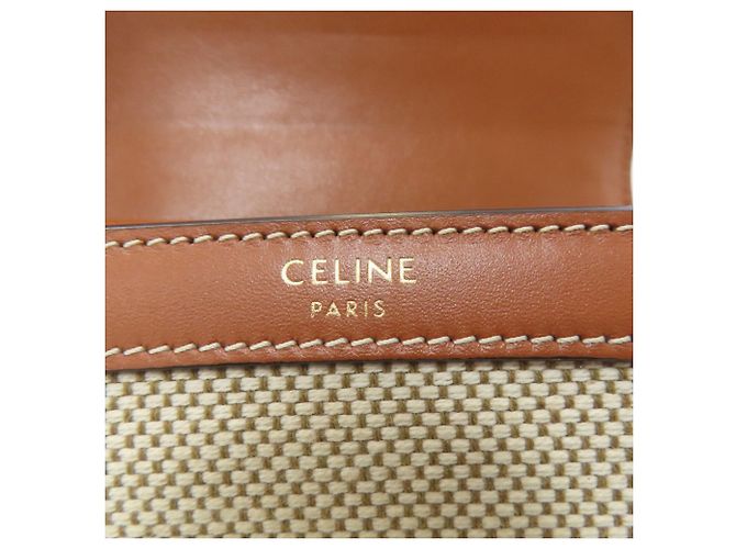 Céline Portafoglio pieghevole Triomphe Celine Marrone - vista 8