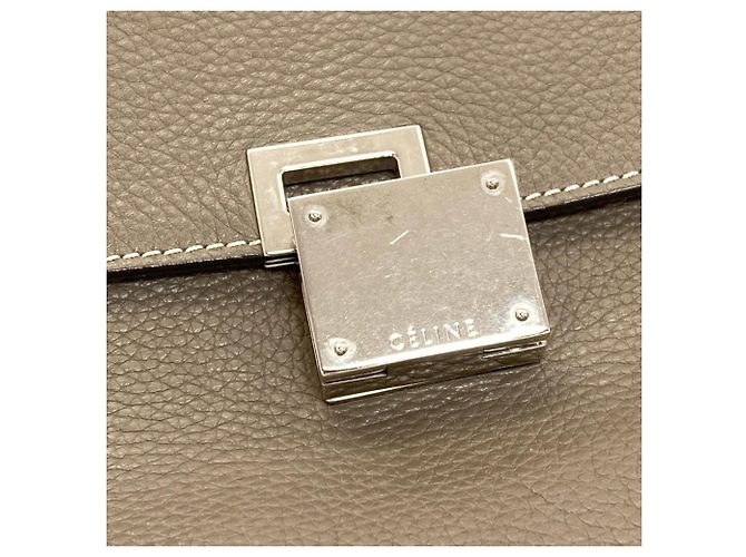 Céline Bolso Celine Trapeze 2-Way Castaño - vista 20