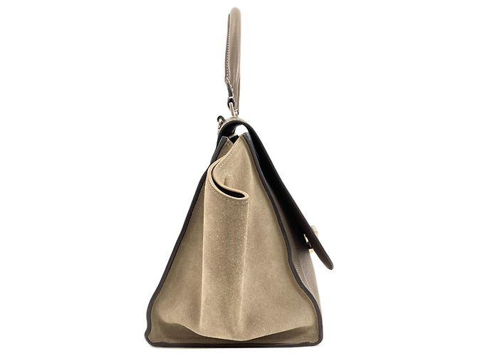 Céline Bolso Celine Trapeze 2-Way Castaño - vista 3