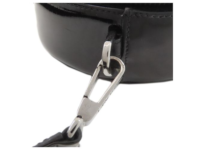 Borsa a tracolla Chanel Coco Mark con finiture argentate Nero - vista 14