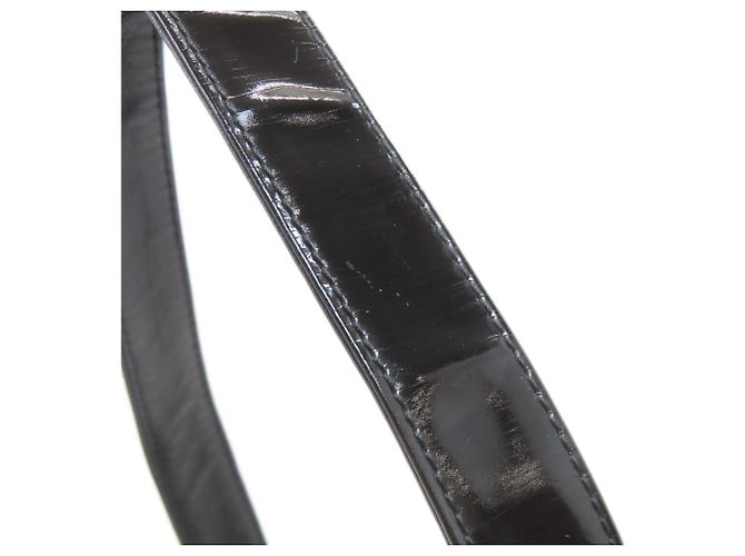 Borsa a tracolla Chanel Coco Mark con finiture argentate Nero - vista 16
