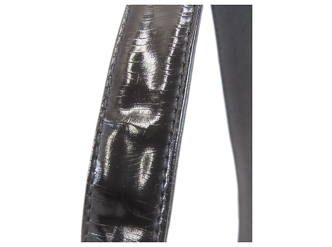 Borsa a tracolla Chanel Coco Mark con finiture argentate Nero - vista 17