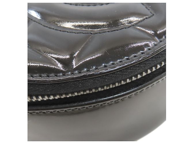 Borsa a tracolla Chanel Coco Mark con finiture argentate Nero - vista 18