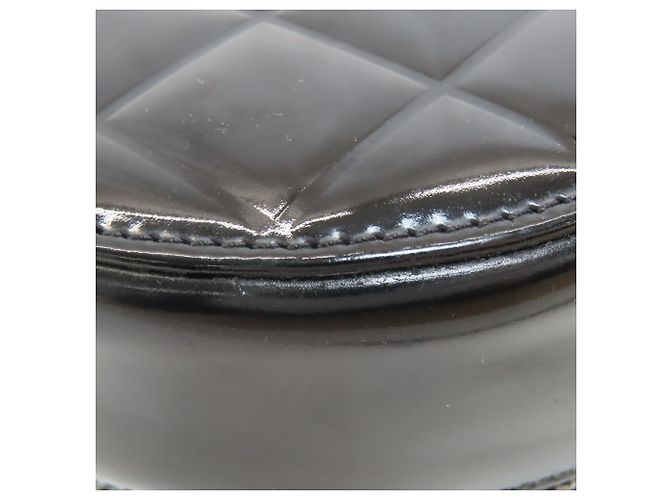 Borsa a tracolla Chanel Coco Mark con finiture argentate Nero - vista 20