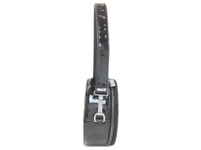 Borsa a tracolla Chanel Coco Mark con finiture argentate Nero - vista 3