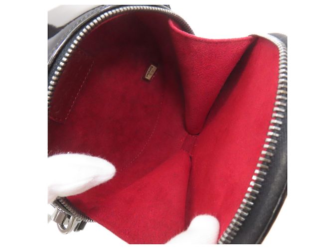 Borsa a tracolla Chanel Coco Mark con finiture argentate Nero - vista 5