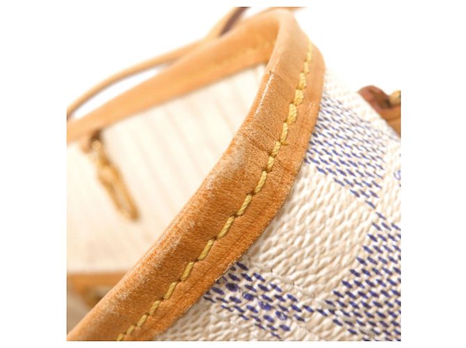 Borsa Tote Louis Vuitton Damier Azur Neverfull PM - vista 19