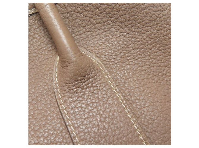 Hermès Borsa Tote Hermes Garden Party PM Taupe - vista 17