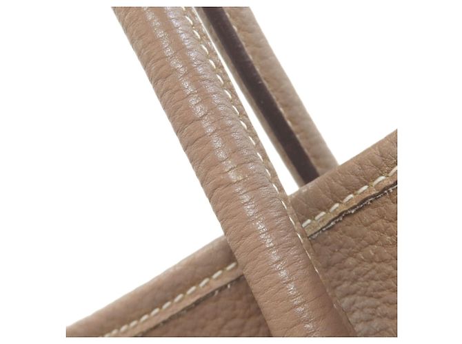 Hermès Borsa Tote Hermes Garden Party PM Taupe - vista 26