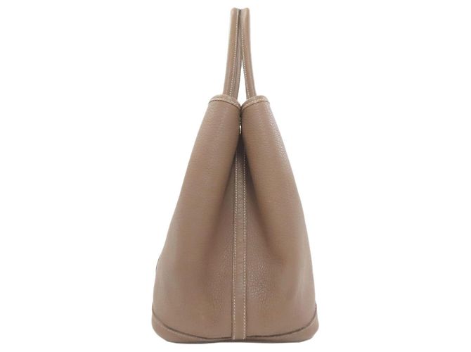 Hermès Borsa Tote Hermes Garden Party PM Taupe - vista 3