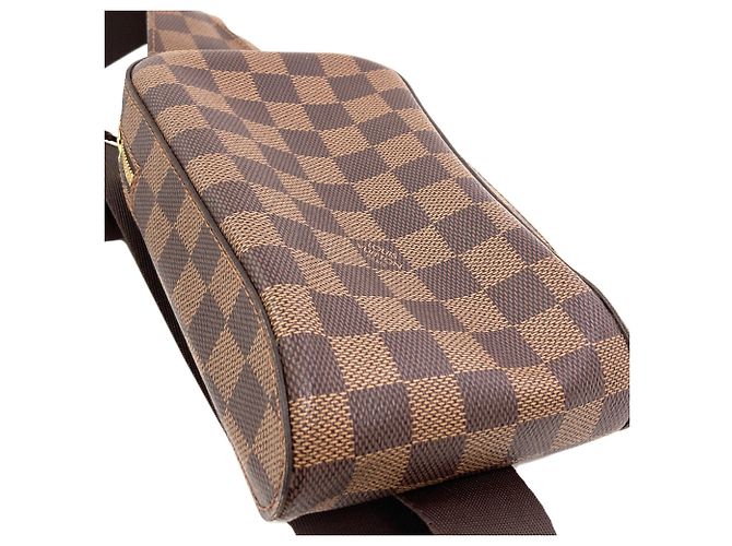 Borsa a tracolla Louis Vuitton in tela Damier Damier ebene - vista 10