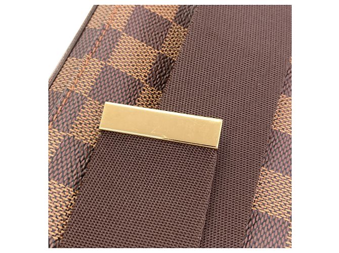 Borsa a tracolla Louis Vuitton in tela Damier Damier ebene - vista 12