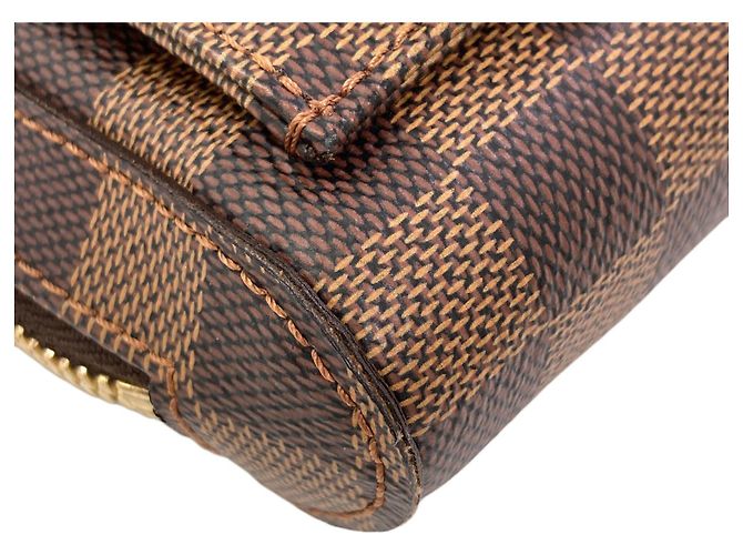 Borsa a tracolla Louis Vuitton in tela Damier Damier ebene - vista 16
