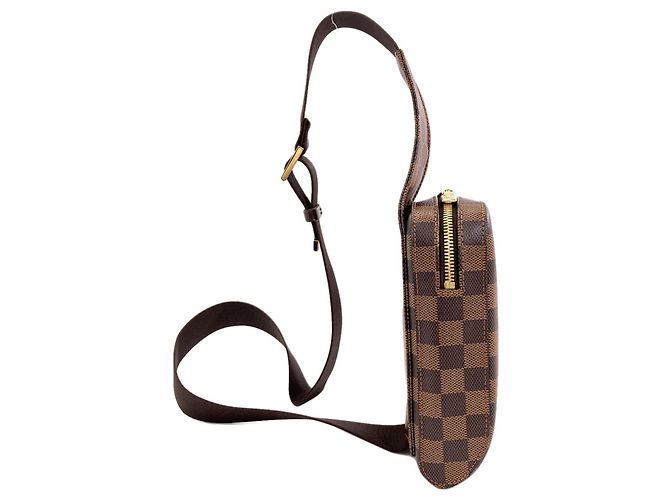 Borsa a tracolla Louis Vuitton in tela Damier Damier ebene - vista 3