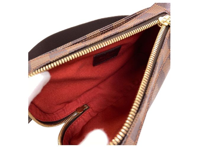 Borsa a tracolla Louis Vuitton in tela Damier Damier ebene - vista 5