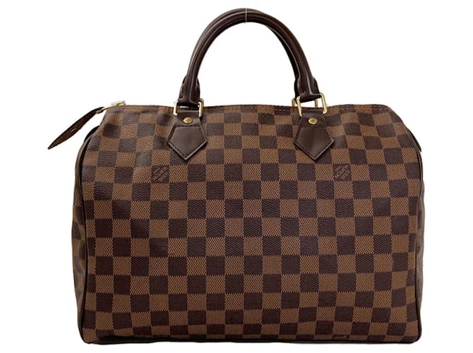 Borsa Louis Vuitton Damier Canvas Speedy 30 Damier ebene - vista 2