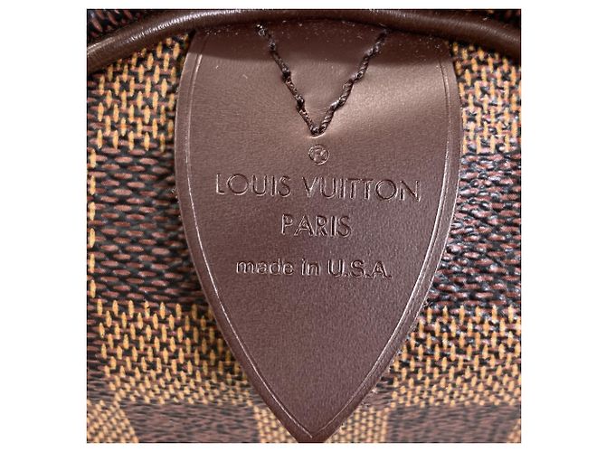Borsa Louis Vuitton Damier Canvas Speedy 30 Damier ebene - vista 6
