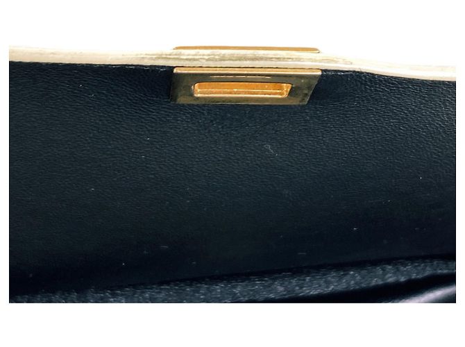 Céline Borsa 2-Way Celine Trapeze Medium Nero Bianco - vista 13
