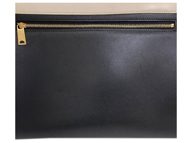 Céline Borsa 2-Way Celine Trapeze Medium Nero Bianco - vista 17