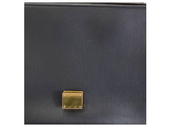 Céline Borsa 2-Way Celine Trapeze Medium Nero Bianco - vista 18