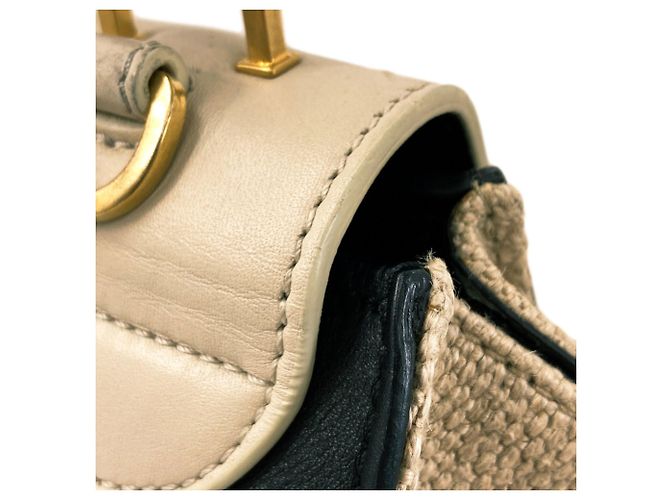 Céline Borsa 2-Way Celine Trapeze Medium Nero Bianco - vista 22