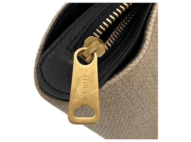 Céline Borsa 2-Way Celine Trapeze Medium Nero Bianco - vista 25