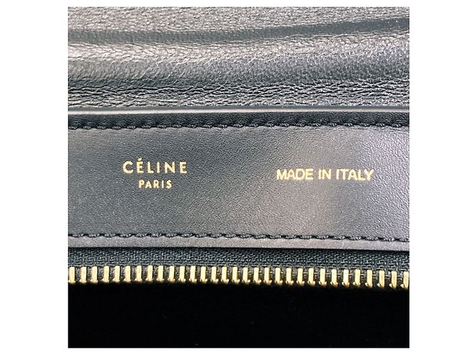 Céline Borsa 2-Way Celine Trapeze Medium Nero Bianco - vista 6