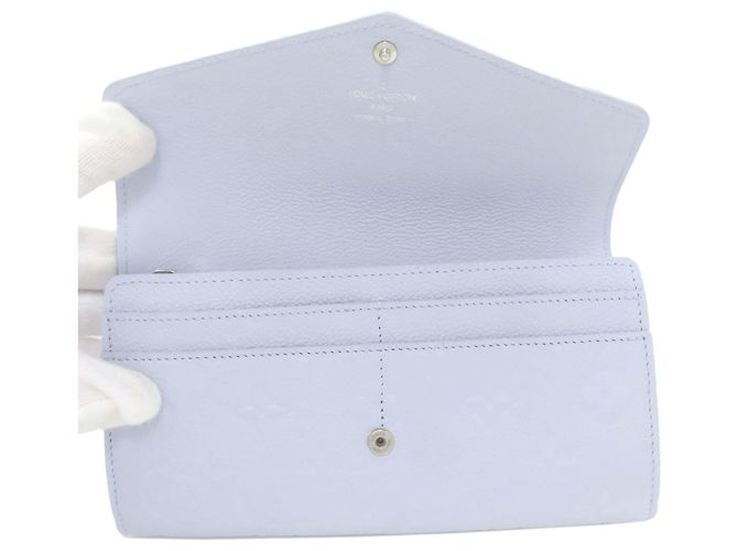 Sarah Louis Vuitton Empreinte Long Wallet Blau - Ansicht 4