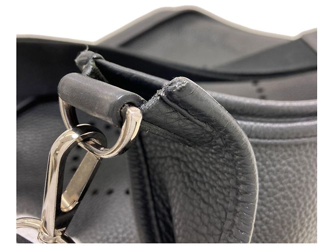 Hermès Borsa a tracolla Hermes Evelyne 3 GM Nero - vista 17