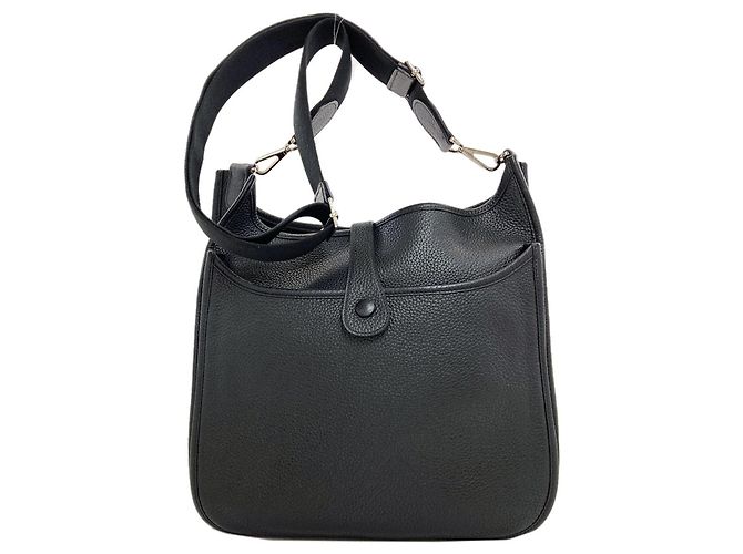 Hermès Borsa a tracolla Hermes Evelyne 3 GM Nero - vista 2