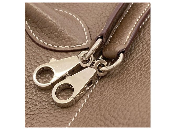 Hermès Borsa Hermes Bolide 31 in Etoupe Gray Taupe - vista 14