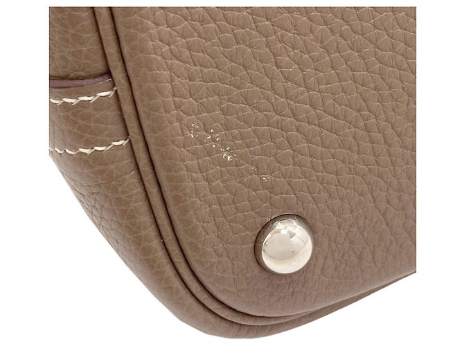 Hermès Borsa Hermes Bolide 31 in Etoupe Gray Taupe - vista 15