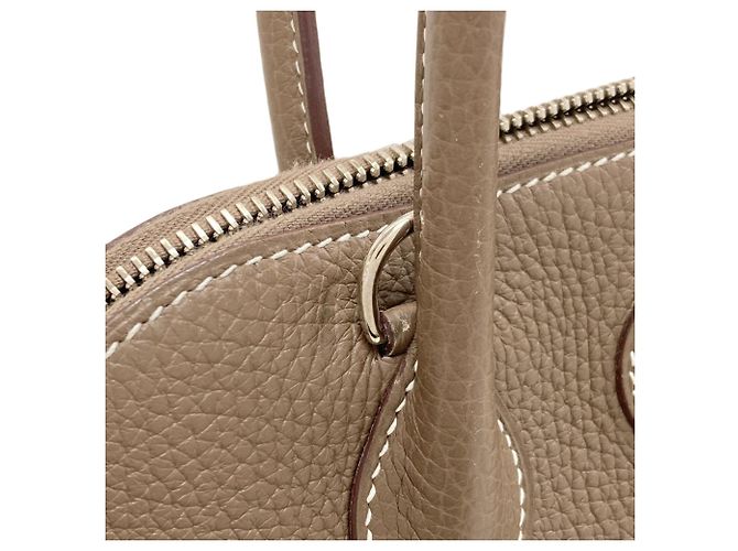 Hermès Borsa Hermes Bolide 31 in Etoupe Gray Taupe - vista 17