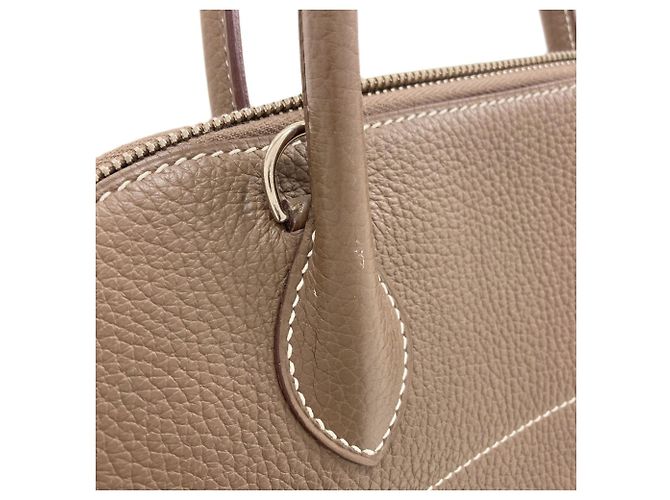 Hermès Borsa Hermes Bolide 31 in Etoupe Gray Taupe - vista 19