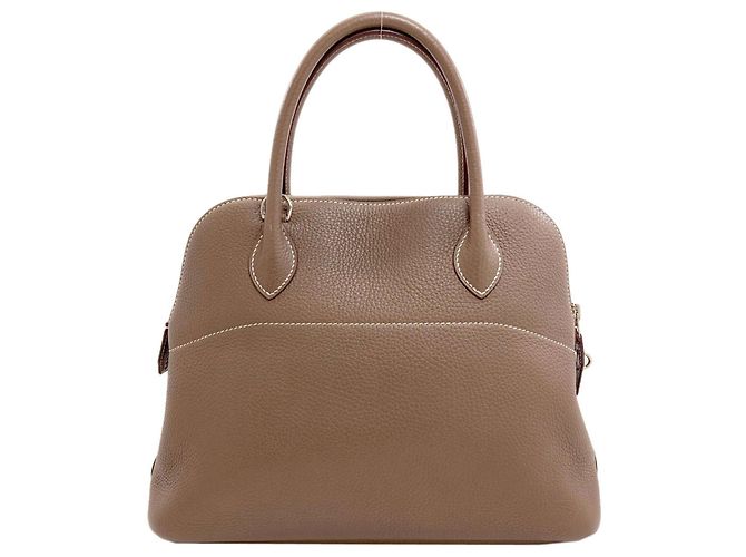 Hermès Borsa Hermes Bolide 31 in Etoupe Gray Taupe - vista 2